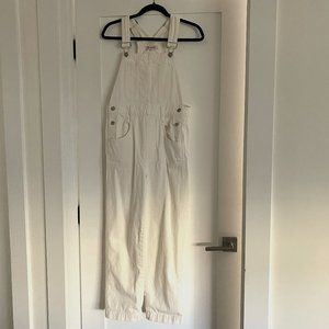 Madewell Straight-Leg Overalls in Tile White
